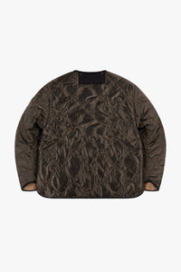 Signature Patchwork Wool Cropped Quilt - Camel / Peat