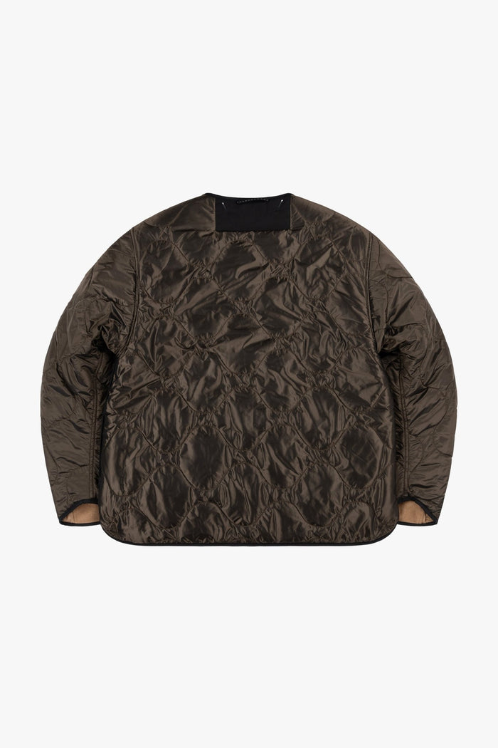 Signature Patchwork Wool Cropped Quilt - Camel / Peat