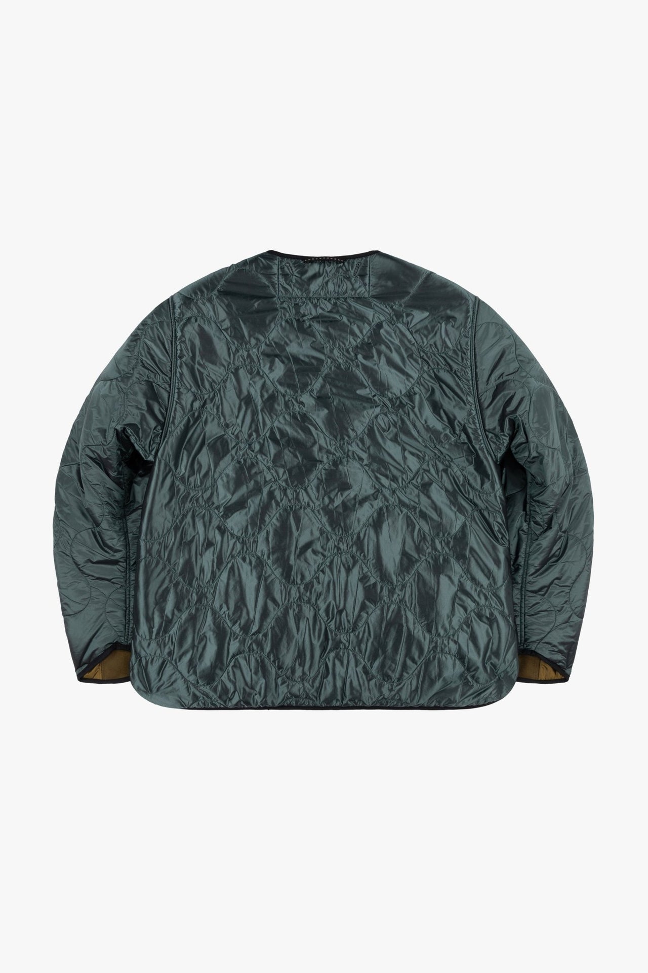 Signature Patchwork Wool Cropped Quilt - Moss / Mineral Green