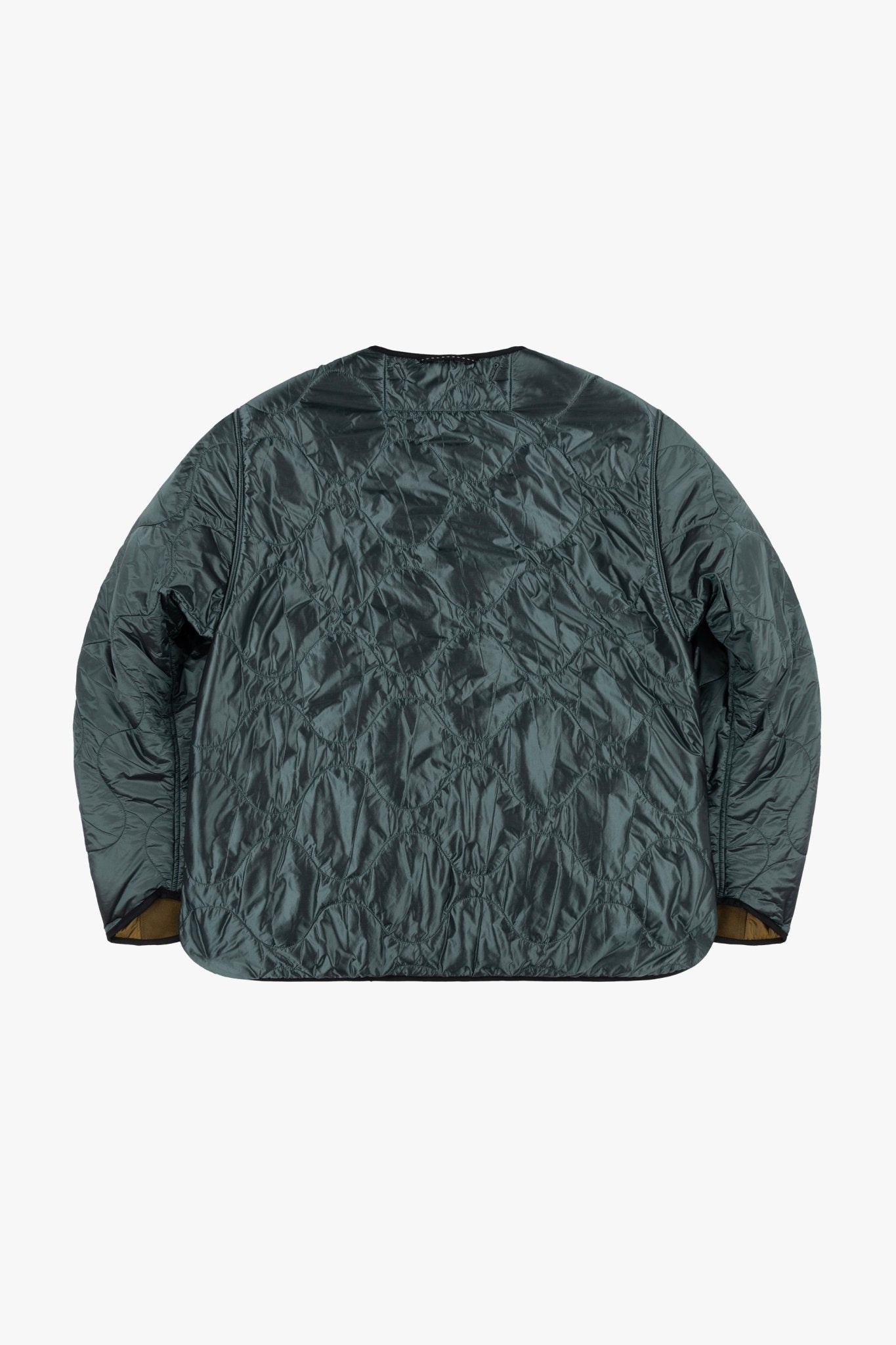 Signature Patchwork Wool Cropped Quilt - Moss / Mineral Green