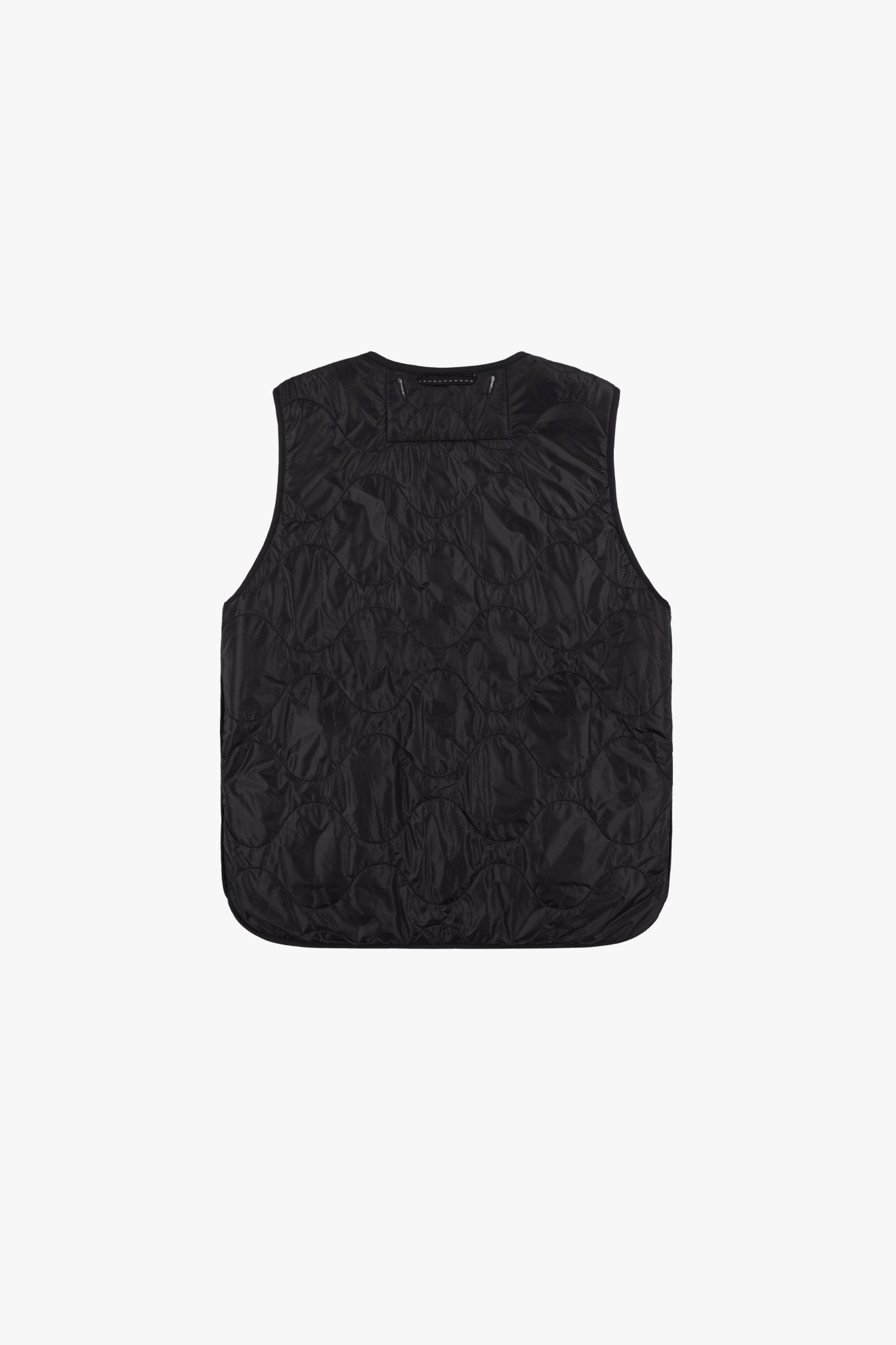 Signature Patchwork Wool Vest - Heather Grey & Ivory / Black