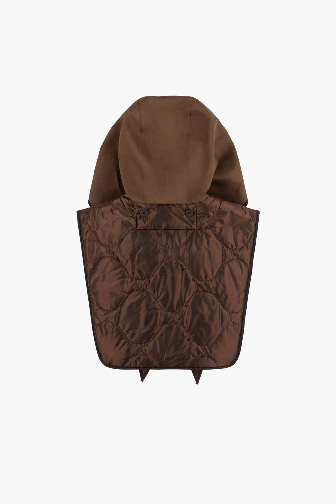 Weatherproof Bonded Wrap Hood - Moss / Dark Sienna