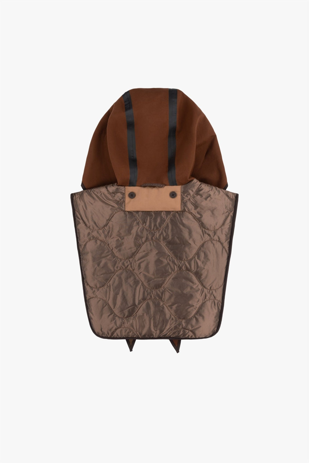 Weatherproof Bonded Wrap Hood - Moss / Dark Sienna