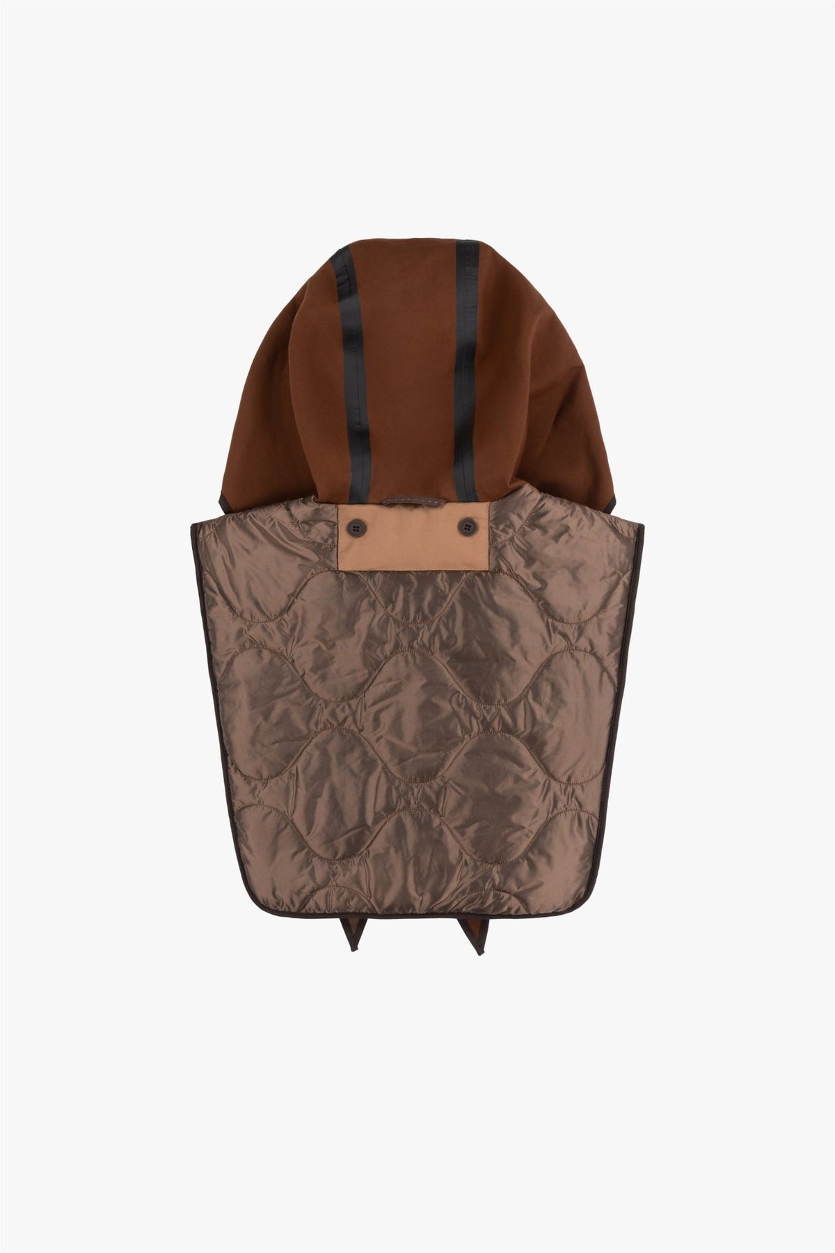 Weatherproof Bonded Wrap Hood - Moss / Dark Sienna