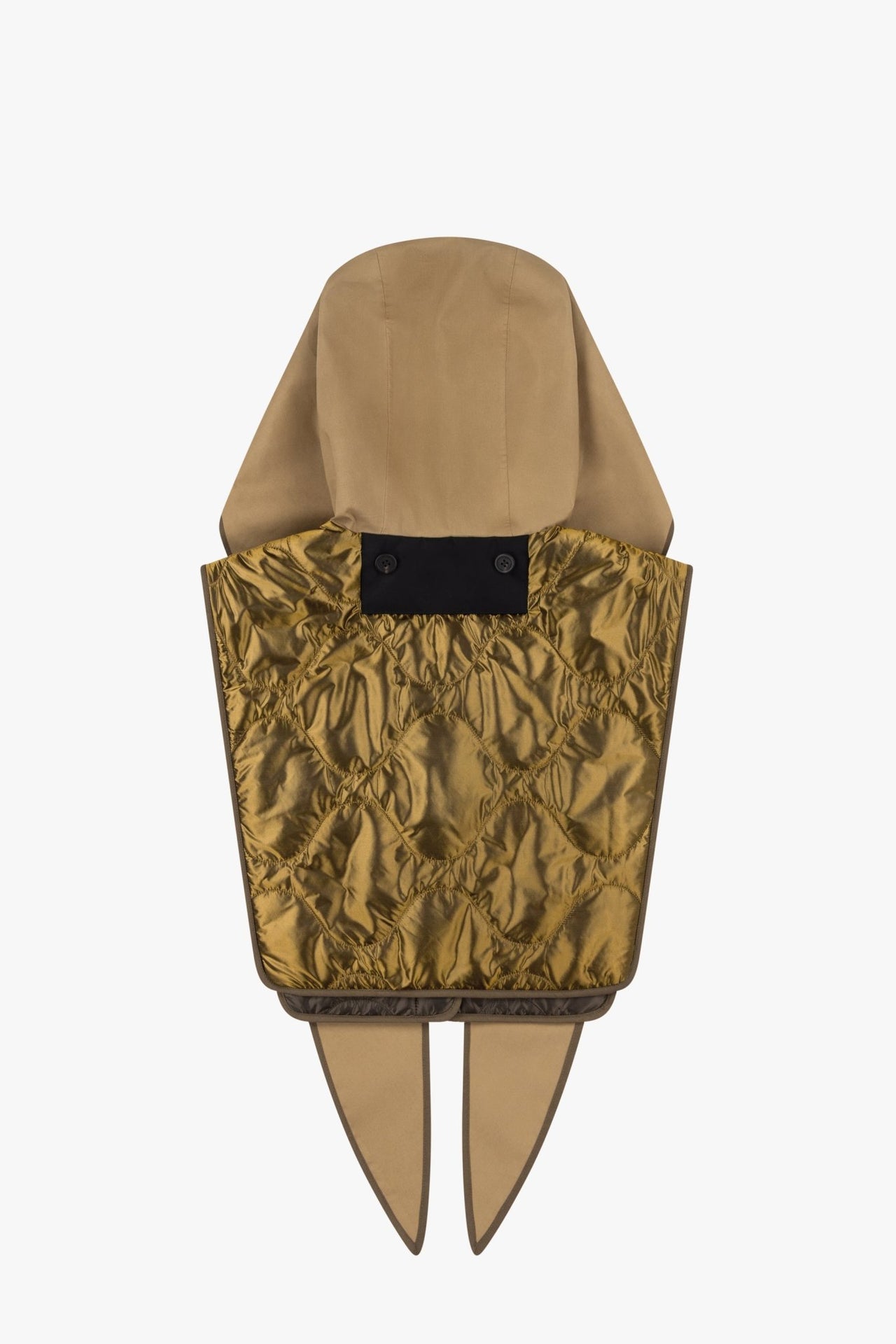 Weatherproof Bonded Wrap Hood - Honey / Black