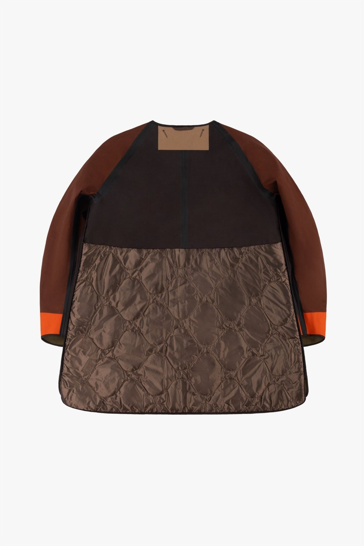 Weatherproof Bonded Short Raincoat - Mahogany / Moss