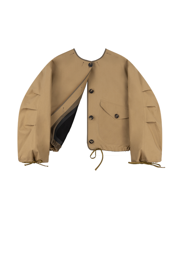 Weatherproof Bonded Rain Bomber - Black / Honey - Layer 6