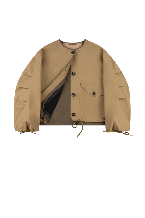 Weatherproof Bonded Rain Bomber - Black / Honey - Layer 1