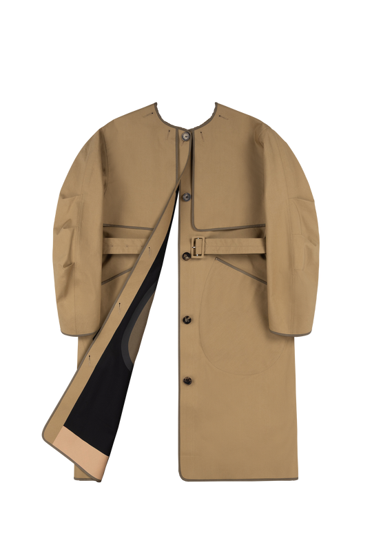 Weatherproof Bonded Raincoat - Black / Honey - Layer 6