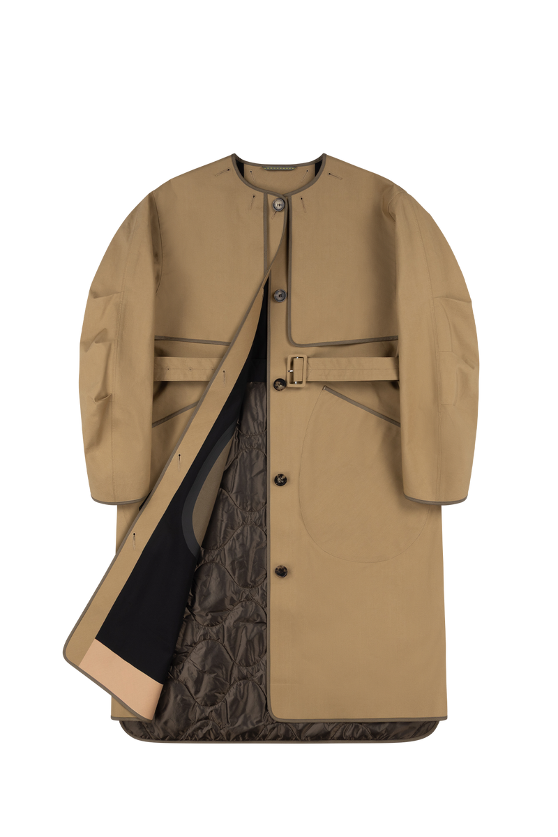 Weatherproof Bonded Raincoat - Black / Honey - Layer 1