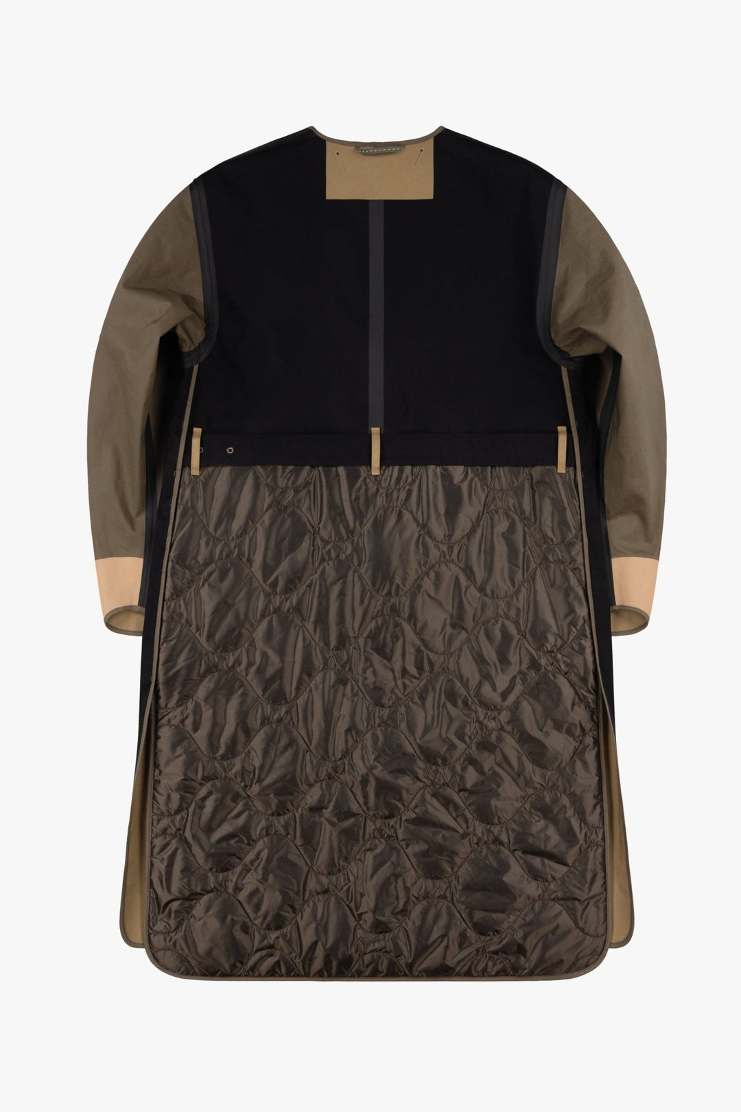 Weatherproof Bonded Raincoat - Black / Honey