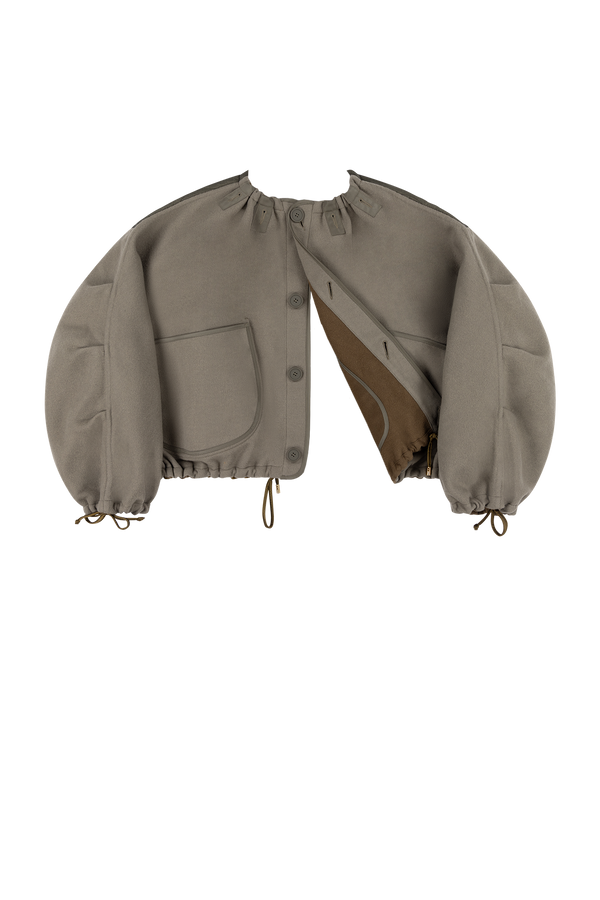 Parachute Wool Bomber - Moss / Sage - Layer 6