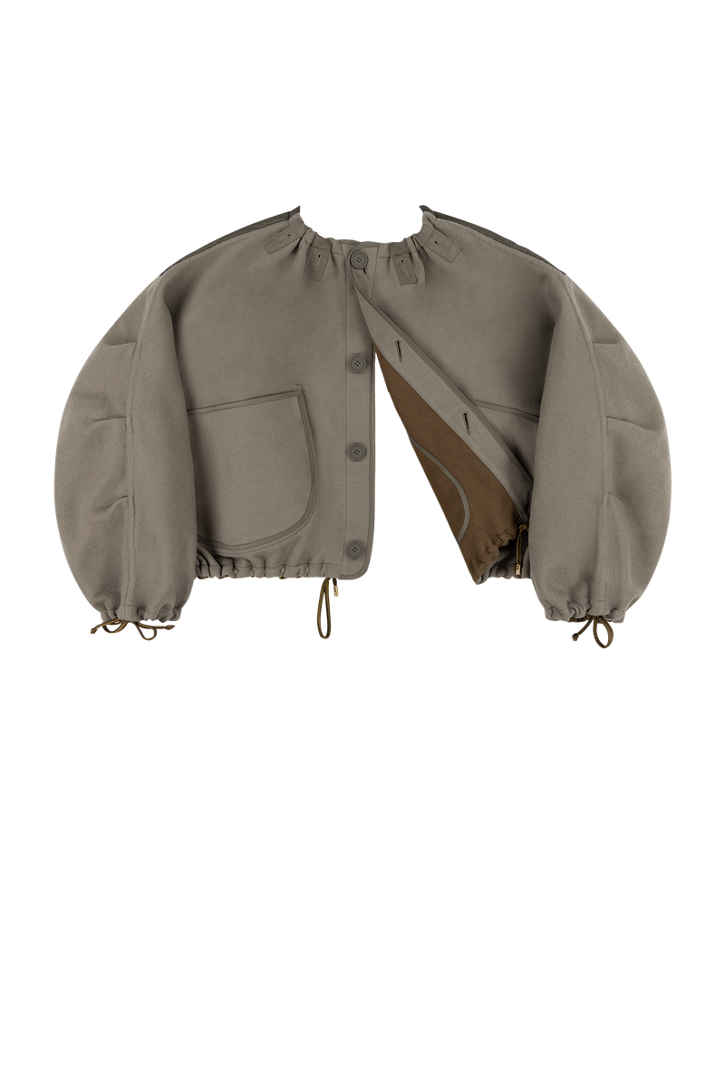 Parachute Wool Bomber - Moss / Sage - Layer 6