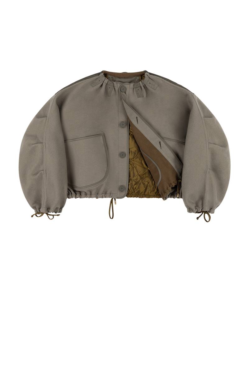 Parachute Wool Bomber - Moss / Sage - Layer 1