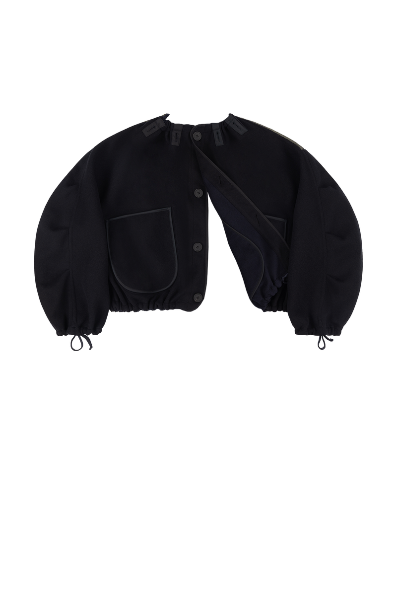 Parachute Wool Bomber - Navy / Black - Layer 6