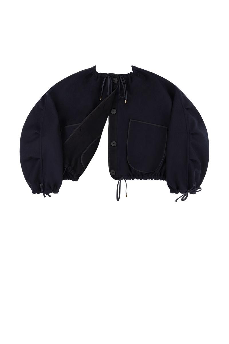 Parachute Wool Bomber - Navy / Black - Layer 6