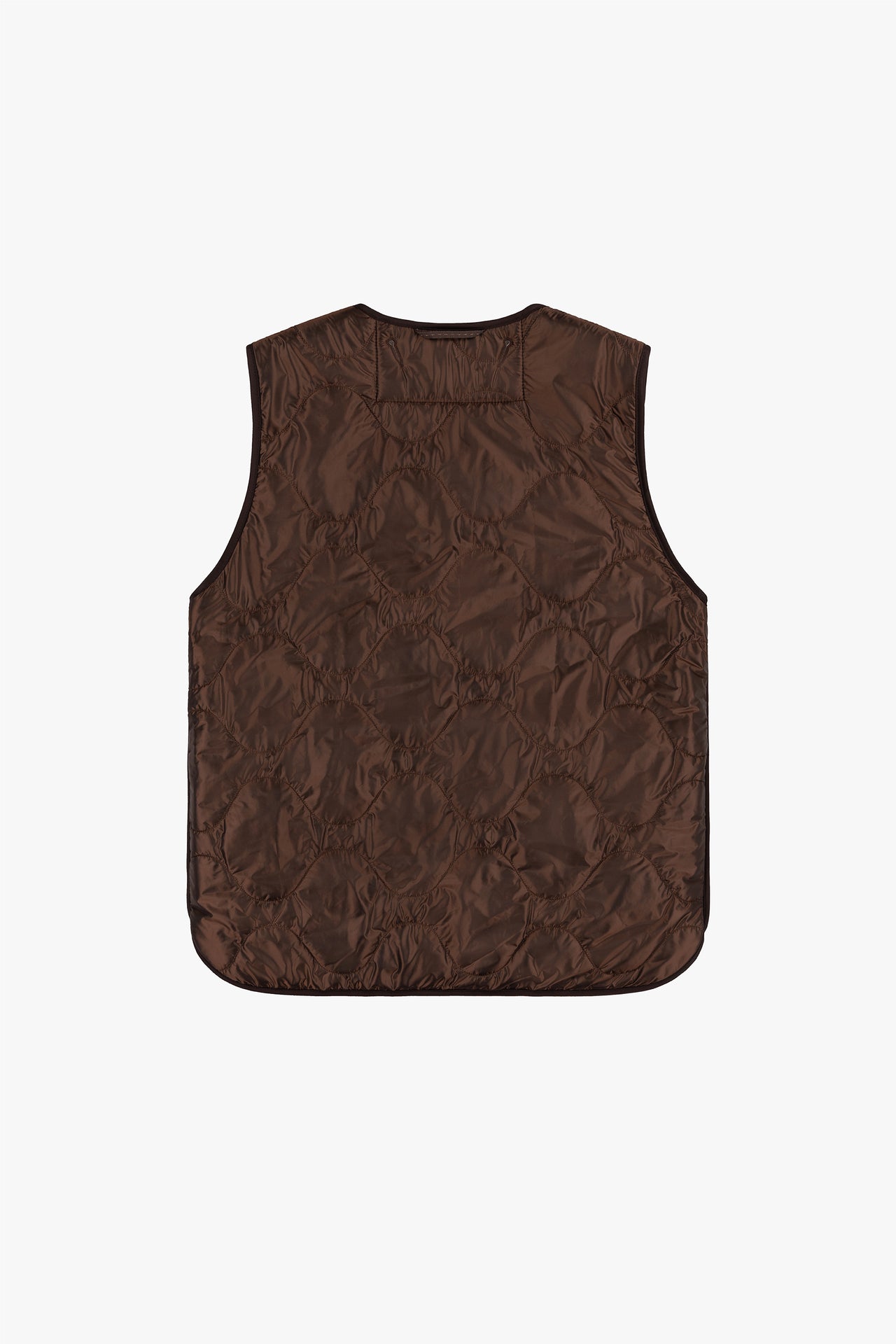 Signature Patchwork Wool Vest - Stone / Dark Sienna