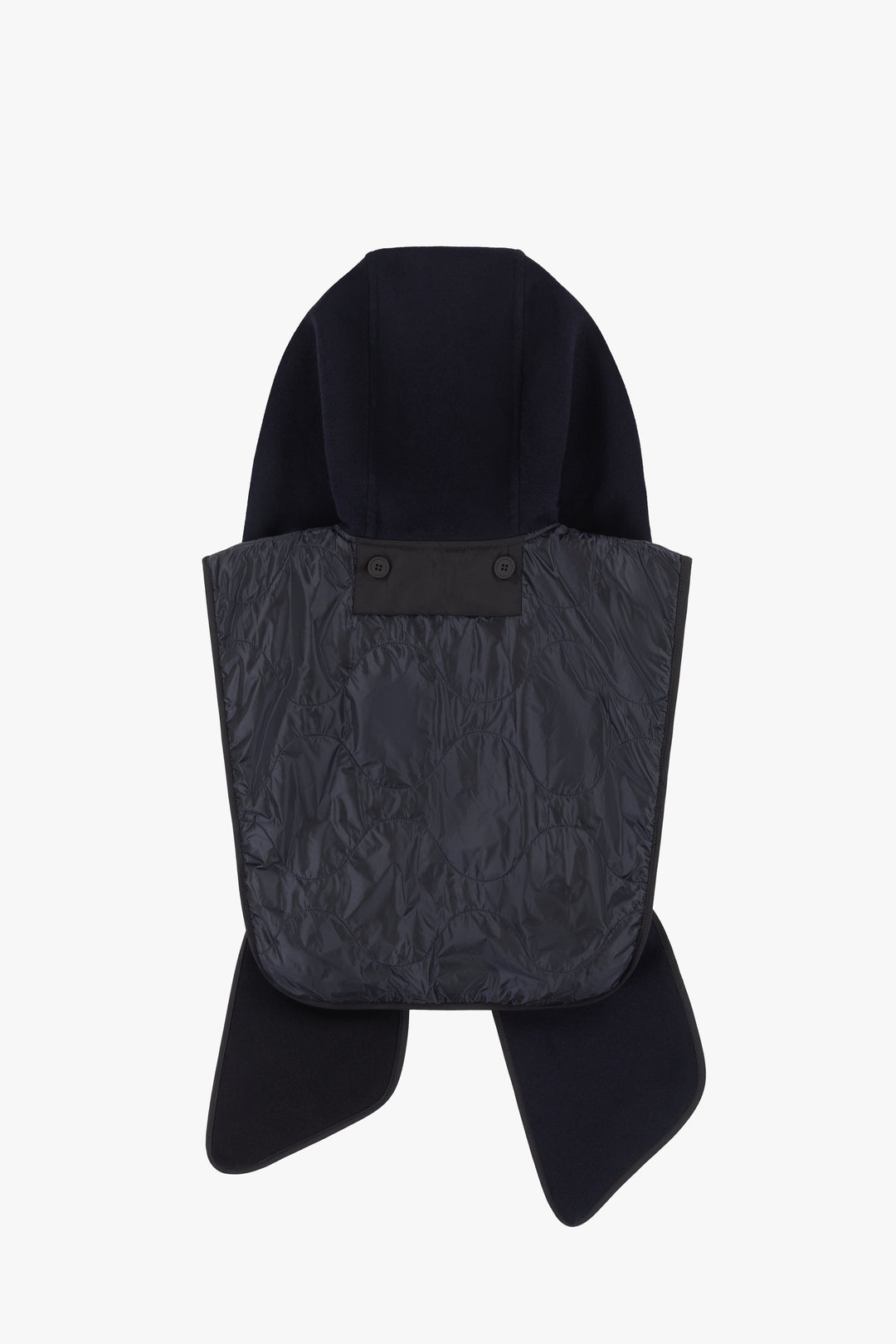 Wool Wrap Hood - Navy / Black