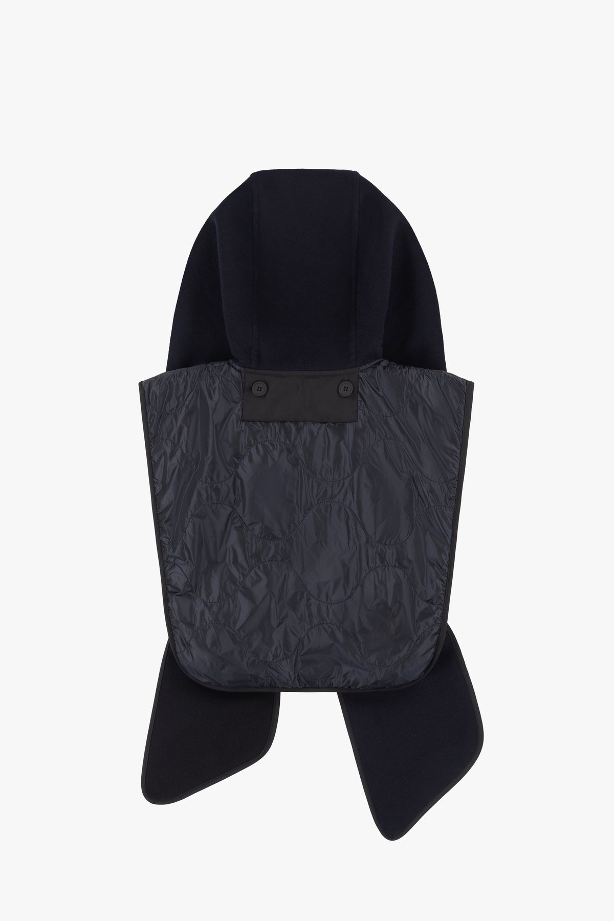 Wool Wrap Hood - Navy / Black
