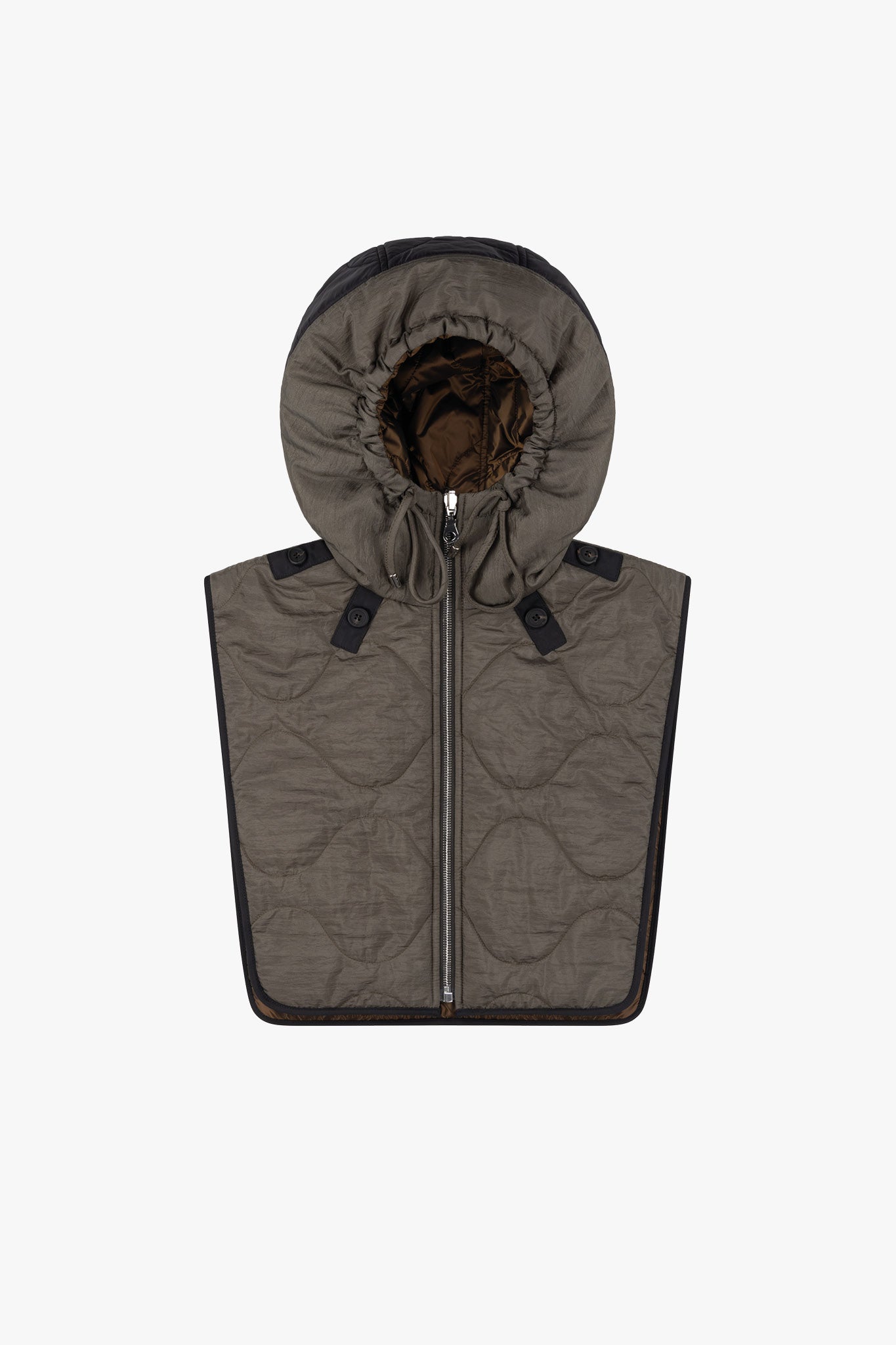 Elements Quilt Zip Hood - Olive / Bronze