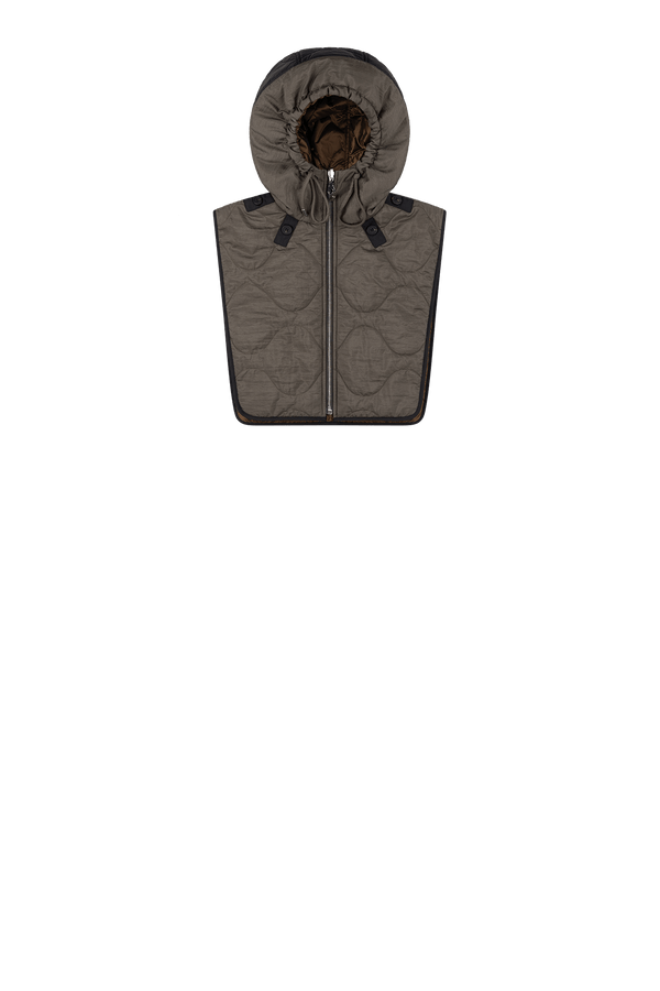Quilted Zip Hood - Olive / Bronze - Layer 4