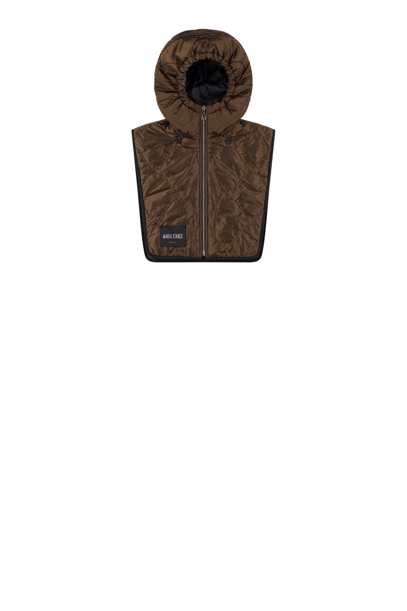 Quilted Zip Hood - Olive / Bronze - Layer 4
