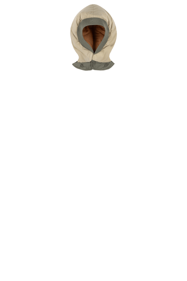 Down Close Fit Hood - Sand / Burnt Orange - Layer 4