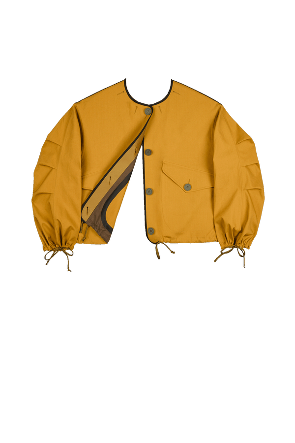 Weatherproof Bonded Rain Bomber - Peat / Ochre - Layer 6