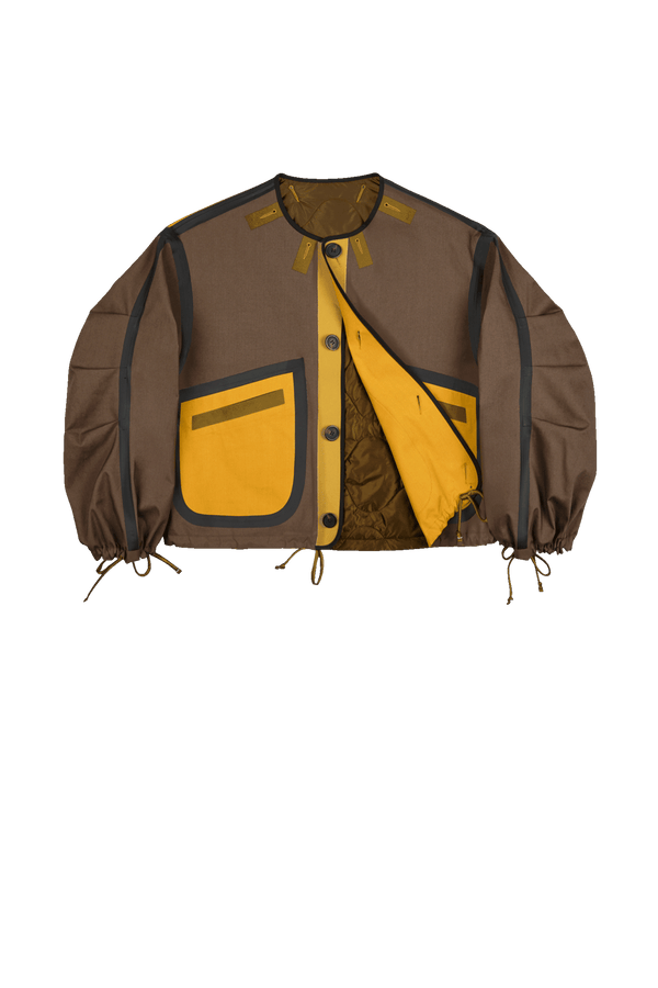 Weatherproof Bonded Rain Bomber - Peat / Ochre - Layer 1