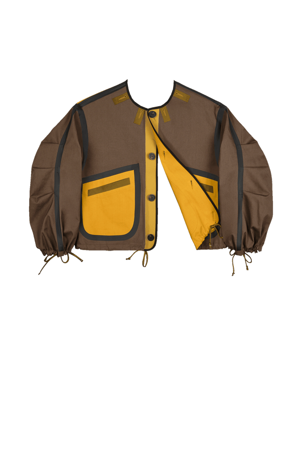 Weatherproof Bonded Rain Bomber - Peat / Ochre - Layer 6