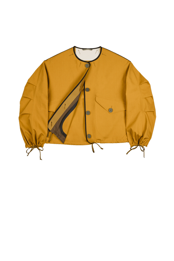 Weatherproof Bonded Rain Bomber - Peat / Ochre - Layer 1