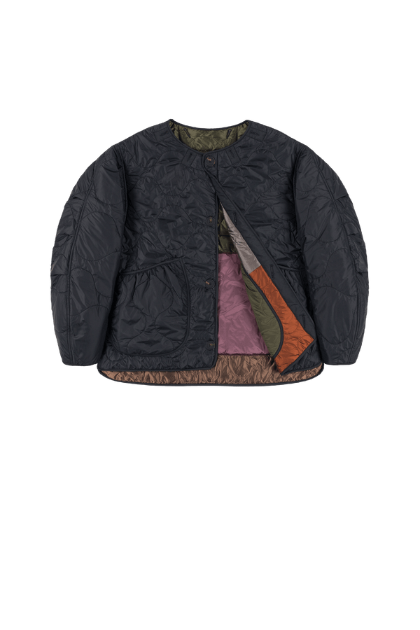 Signature Patchwork Cropped Quilt - Granite / Black - Layer 1