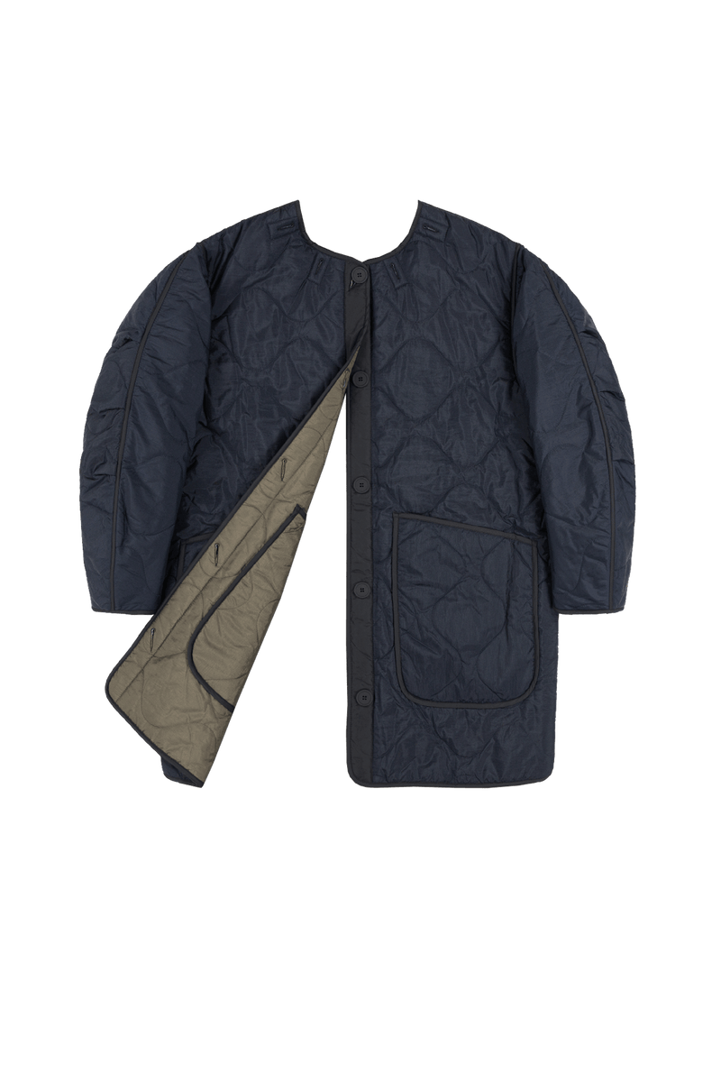 Signature Quilt - Navy / Dark Olive - Layer 6