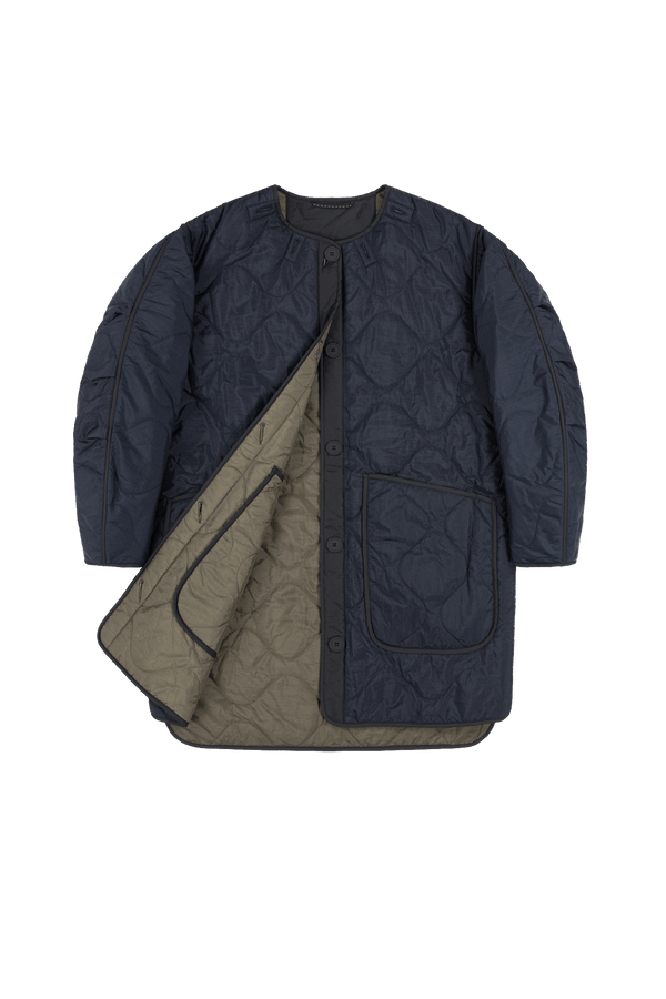Signature Quilt - Navy / Dark Olive - Layer 1