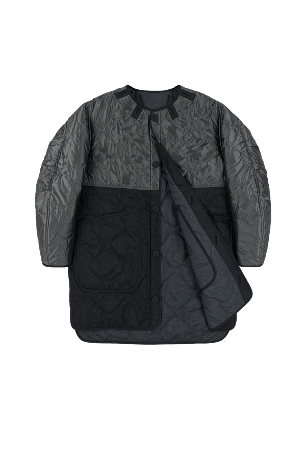 Signature Colourblock Quilt - Anthracite / Slate - Layer 1