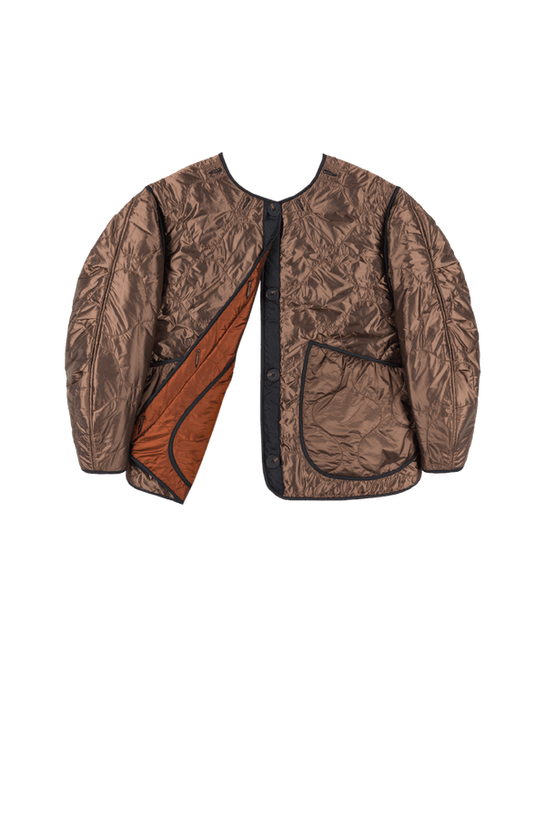 Signature Cropped Quilt - Dark Umber / Amber - Layer 6