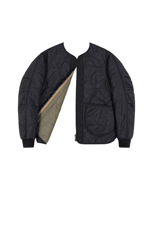 Shareable Quilt Jacket - Black / Dark Olive - Layer 6