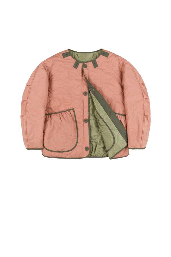 Signature Cropped Quilt - Pale Pink / Pale Sage - Layer 1