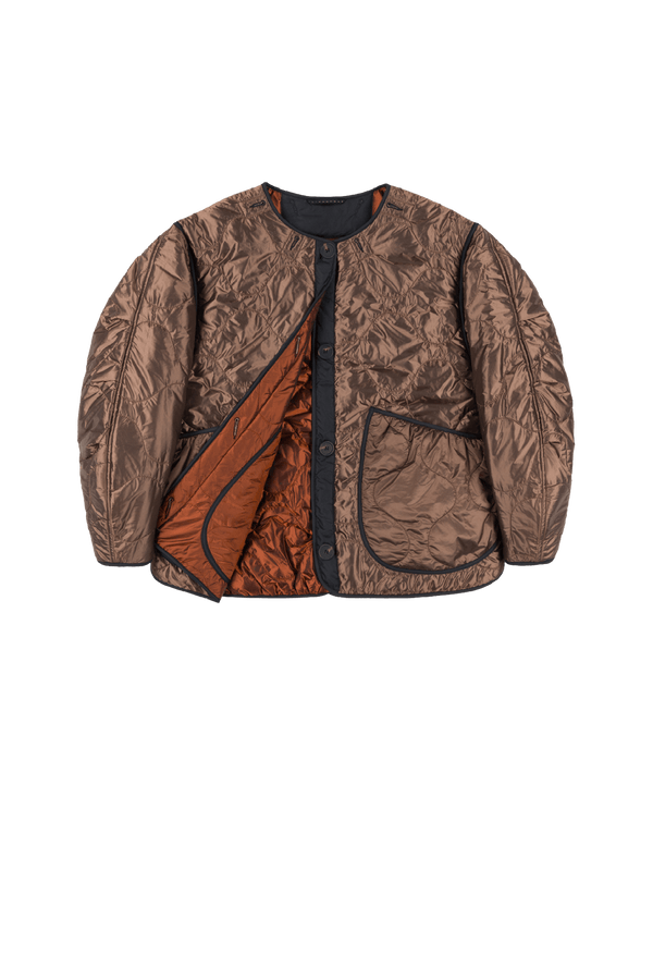 Signature Cropped Quilt - Dark Umber / Amber - Layer 1