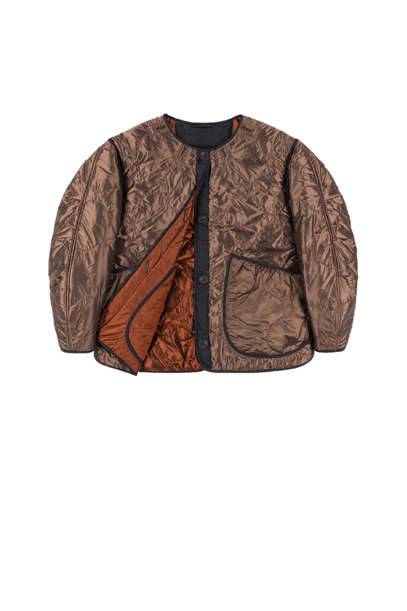 Signature Cropped Quilt - Dark Umber / Amber - Layer 1