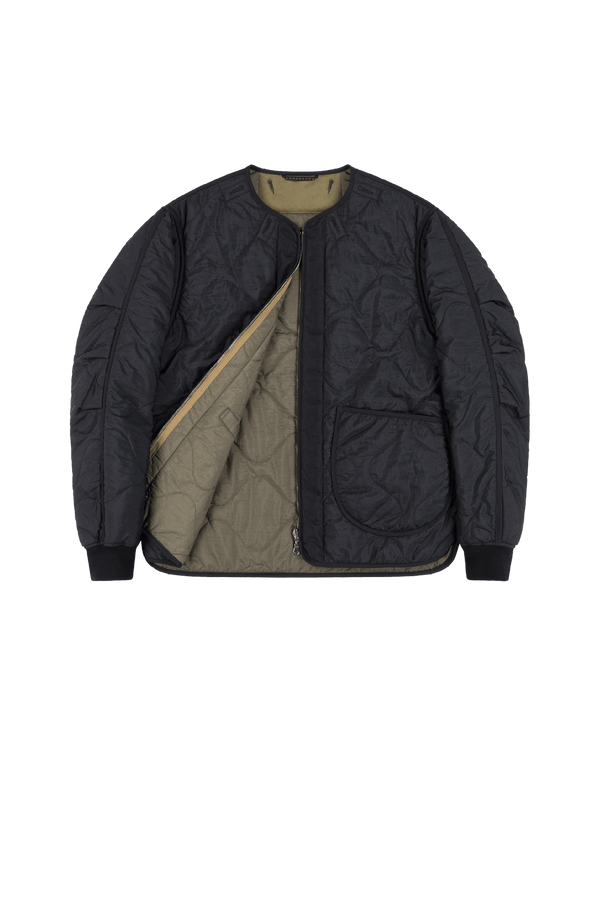 Shareable Quilt Jacket - Black / Dark Olive - Layer 1