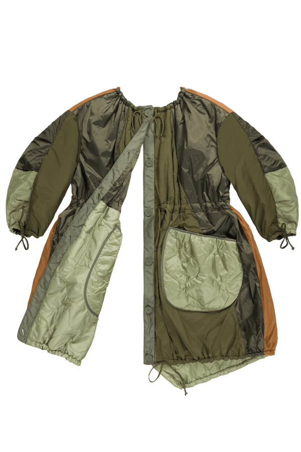Parachute Patchwork Parka - Olive / Olive - Layer 6