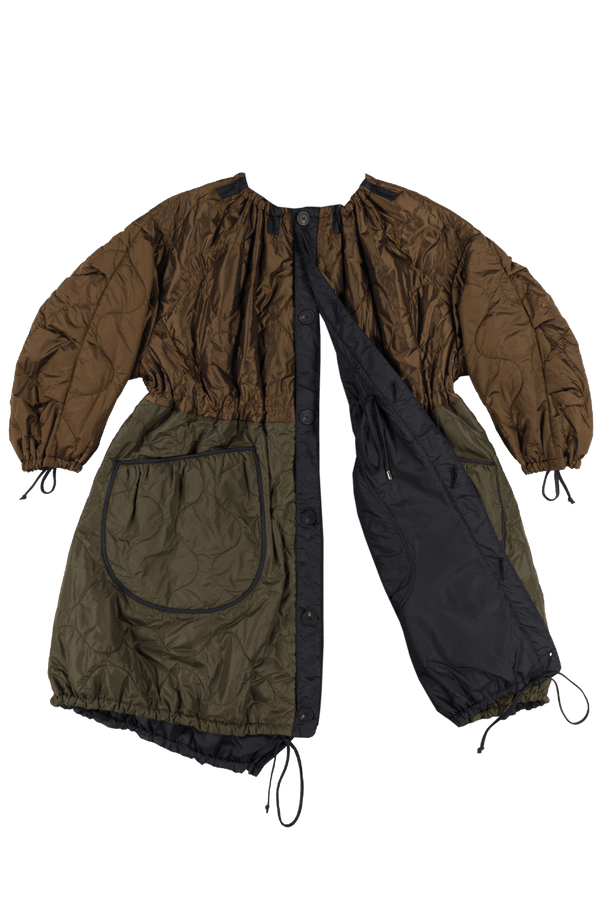 Parachute Quilted Parka - Bronze / Black - Layer 6